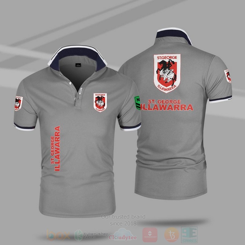 NRL St George Illawarra Dragons Premium Polo Shirt 1 2 3 4 5 6 7