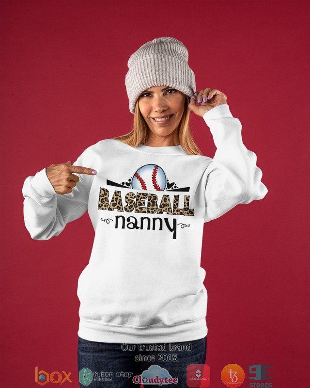 Nanny Baseball leopard pattern 2d shirt, hoodie 10 Nanny Baseball leopard pattern 2d shirt hoodie 1 2 3 4 5 6 7 8 9