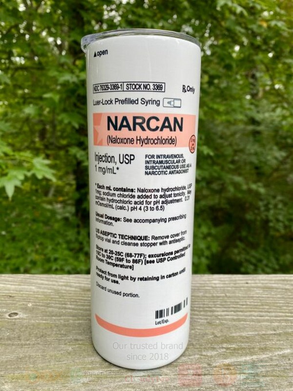 BEST Narcan Stainless Steel Skinny Tumbler 3 Narcan Skinny Tumbler 1 2