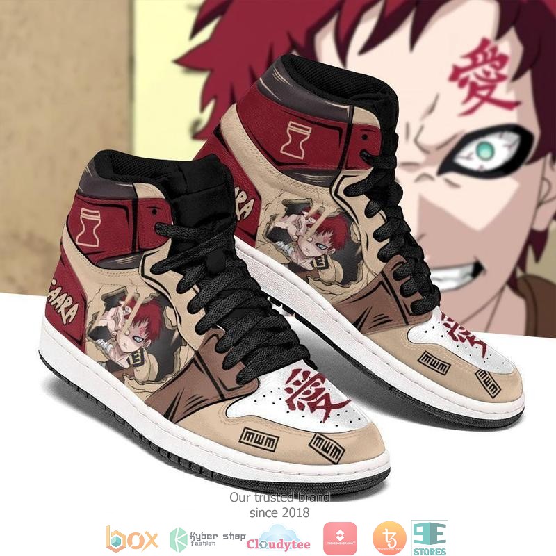 Naruto Gaara Skill High Air Jordan Sneaker Shoes 1 Naruto Gaara Skill High Air Jordan Sneaker Shoes