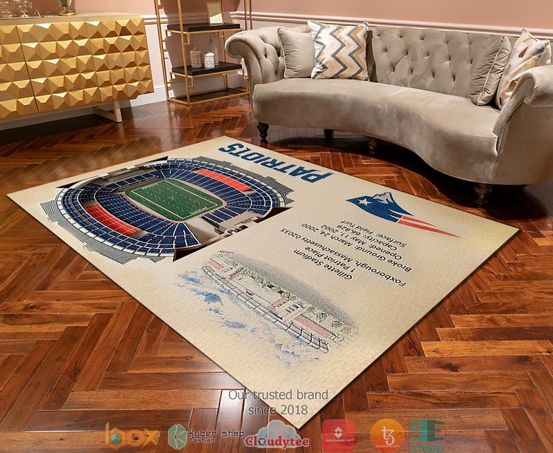 New England Patriots Stadium Rug 2 New England Patriots Stadium Rug 1