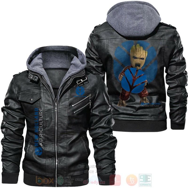 New Holland Agriculture Baby Groot Leather Jacket