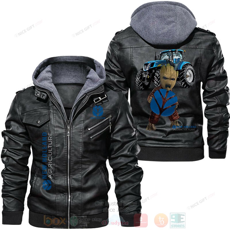 New Holland Agriculture Groot Leather Jacket 1