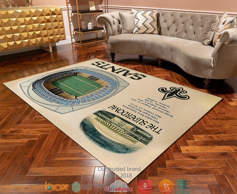 New Orleans Saints Stadium Rug 2 New Orleans Saints Stadium Rug 1