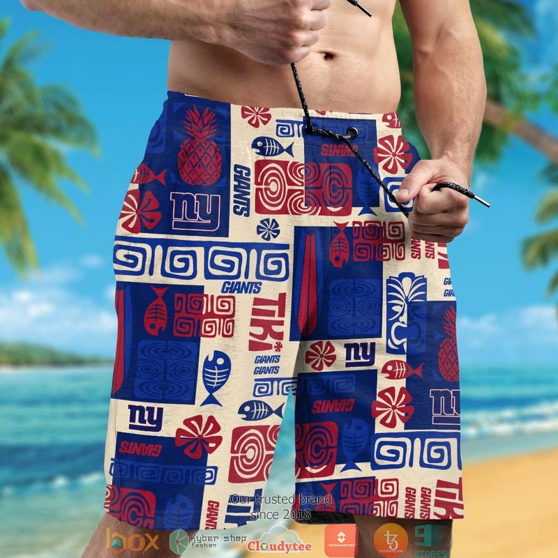 New York Giants Fish Pineapple pattern Hawaiian Shirt, short 5 New York Giants Fish Pineapple pattern Hawaiian Shirt short 1 2 3 4