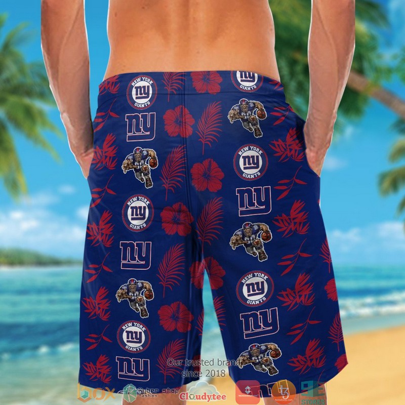 New York Giants Hibiscus Leaf Patter Hawaiian Shirt, short 6 New York Giants Hibiscus Leaf Patter Hawaiian Shirt short 1 2 3 4 5