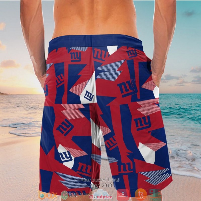 New York Giants Red Navy Blue Hawaiian Shirt, short 6 New York Giants Red Navy Blue Hawaiian Shirt short 1 2 3 4 5