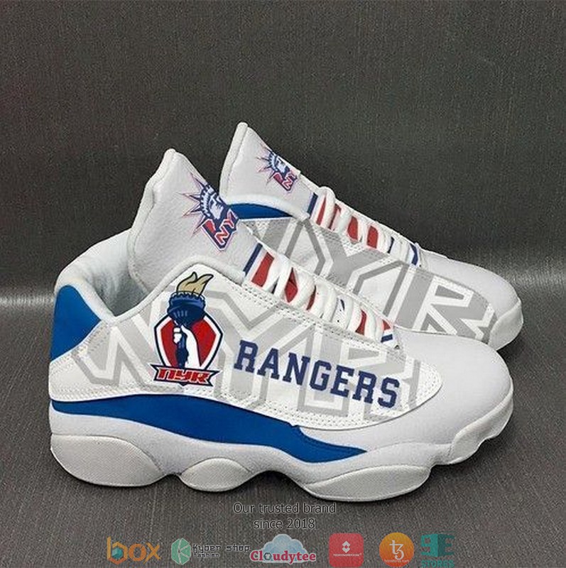 New York Rangers NHL teams Air Jordan 13 Sneaker Shoes