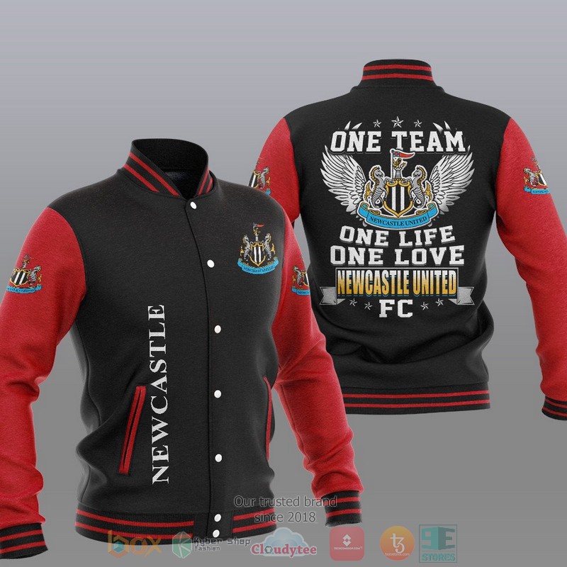 HOT HOTcastle One Team One Life One Love Baseball Jacket 2 Newcastle One Team One Life One Love Baseball Jacket 1