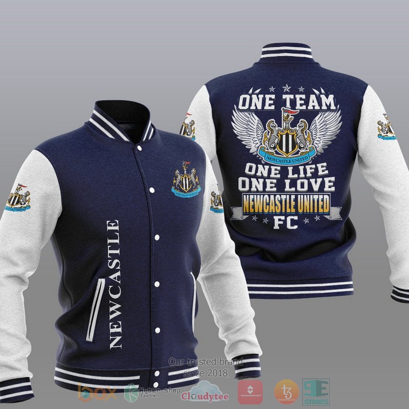 HOT HOTcastle One Team One Life One Love Baseball Jacket 3 Newcastle One Team One Life One Love Baseball Jacket 1 2