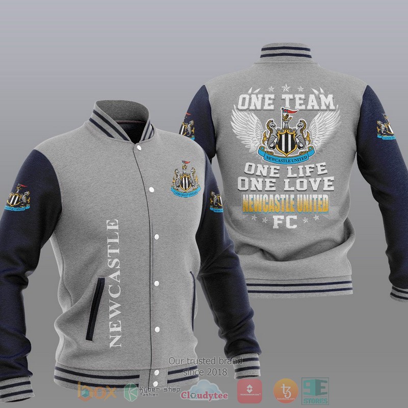 HOT HOTcastle One Team One Life One Love Baseball Jacket 4 Newcastle One Team One Life One Love Baseball Jacket 1 2 3