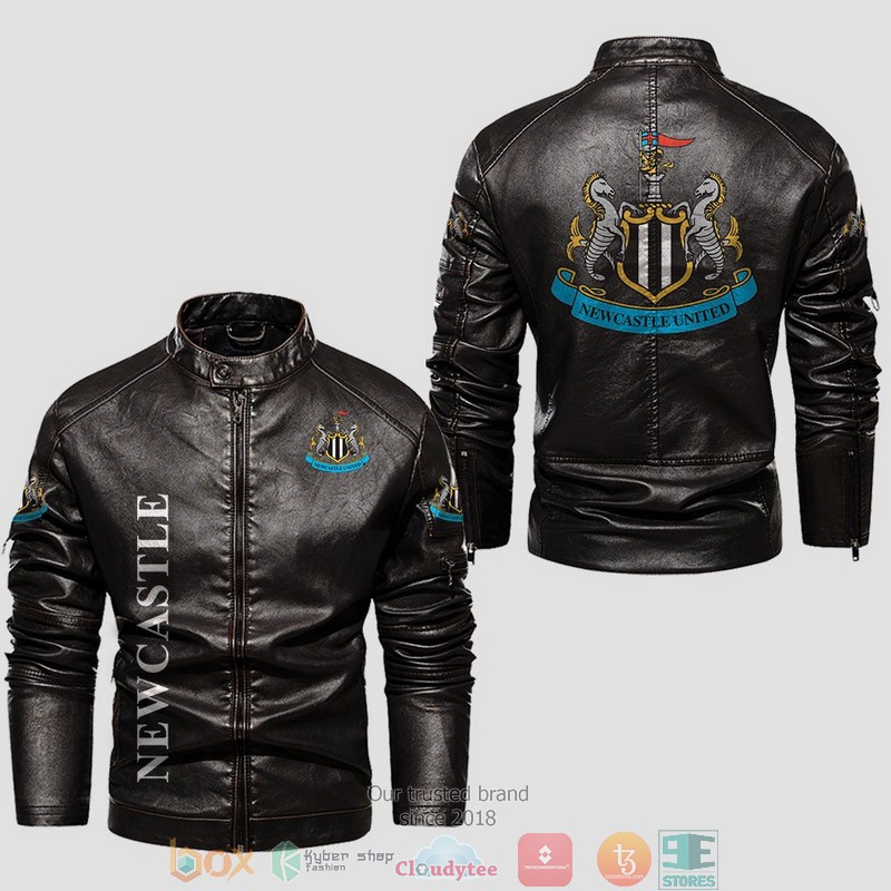 Newcastle United Collar Leather Jacket