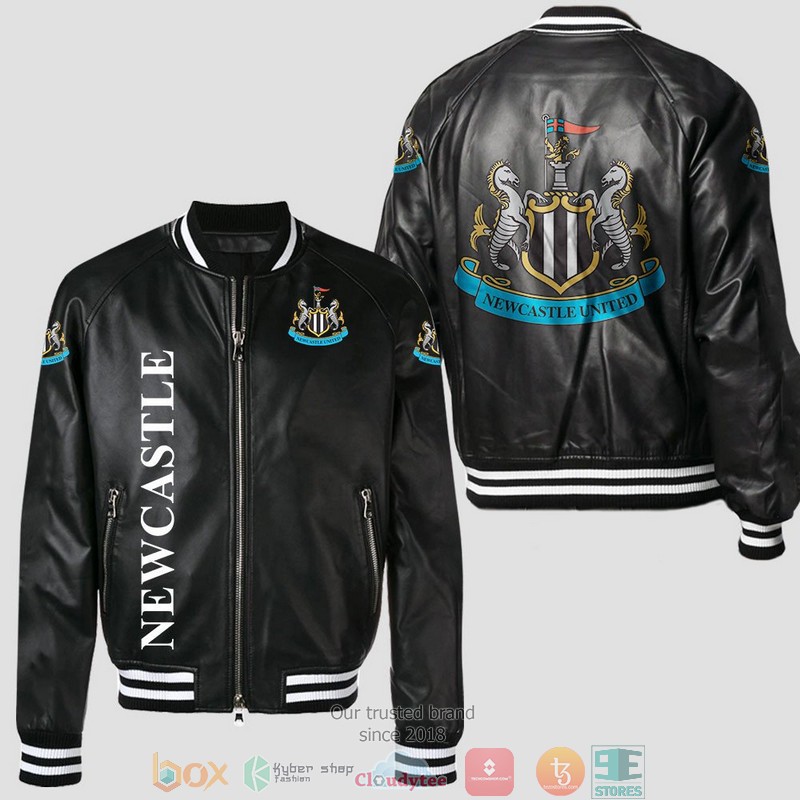 Newcastle United Leather Bomber Jacket