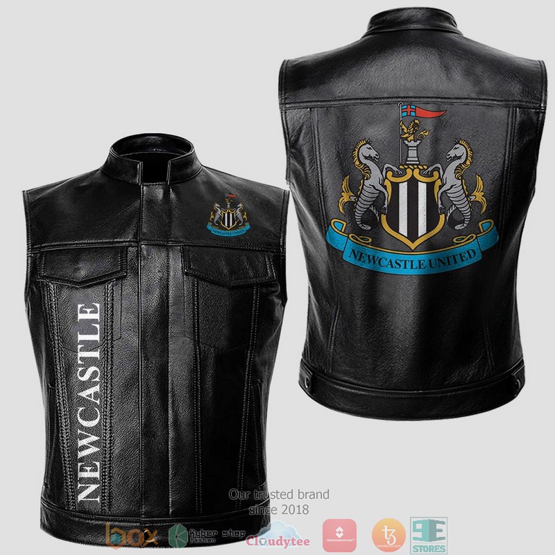 Newcastle United Vest Leather Jacket