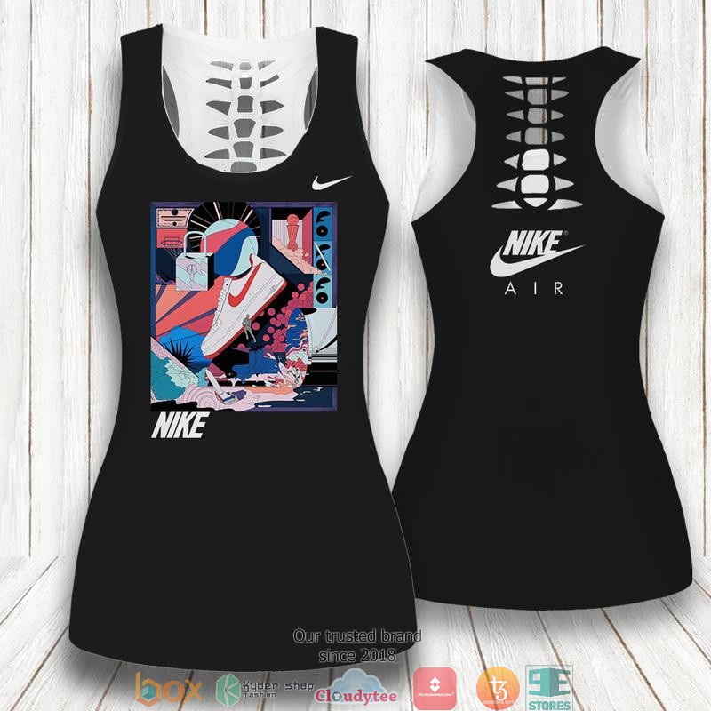 Nike Air Pro Black Pink Tank Top Legging 1