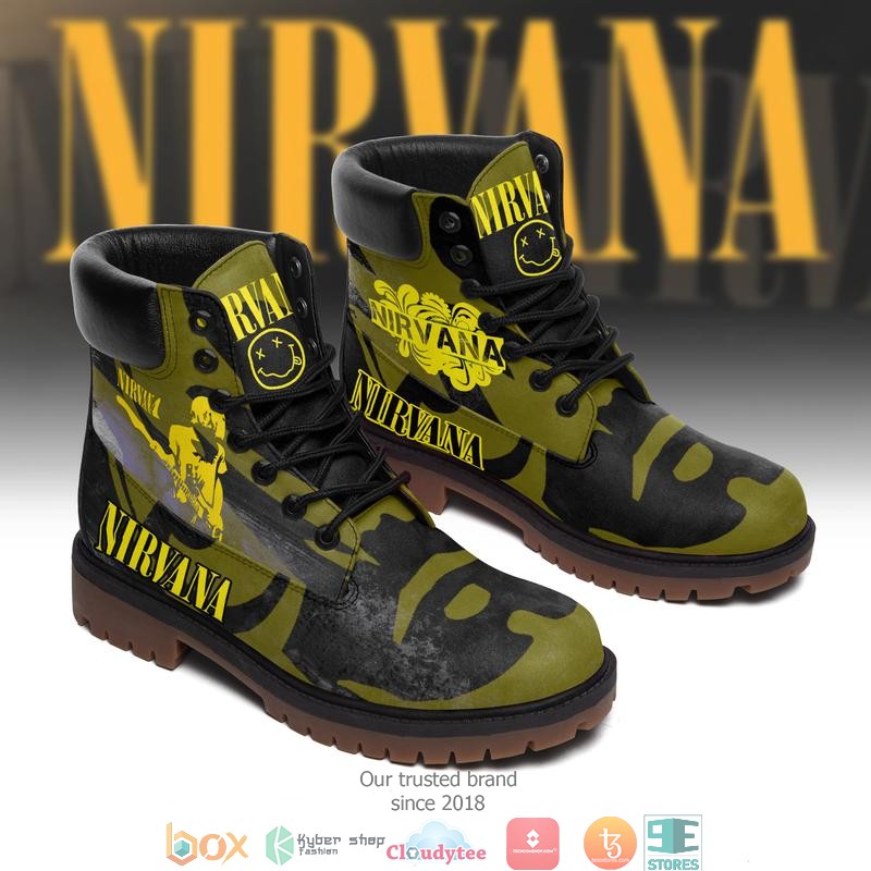 Nirvana Band Camo Timberland Boots
