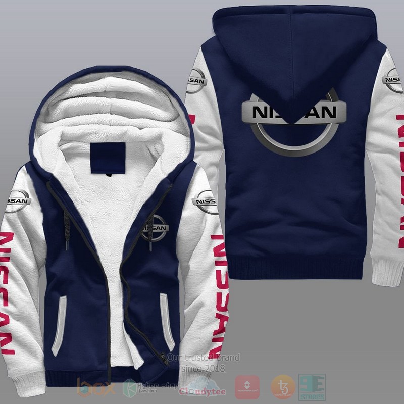 NEW Nissan Car Fleece Jacket 3 Nissan Car Fleece Hoodie 1 2