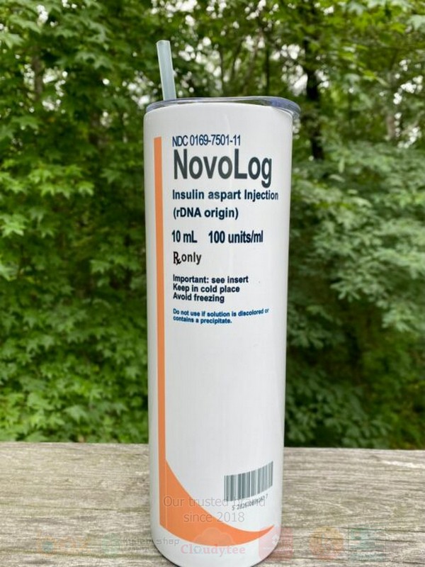 Novolog Insulin Skinny Tumbler 1