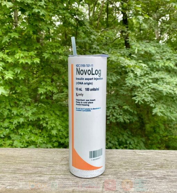 BEST Novolog Insulin Stainless Steel Skinny Tumbler 4 Novolog Insulin Skinny Tumbler 1 2 3