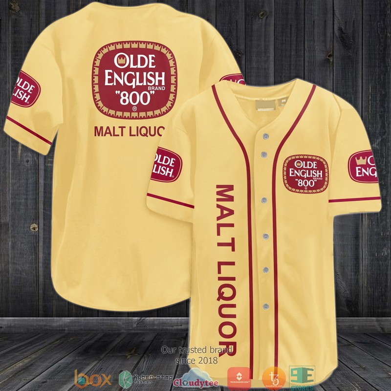 Olde English 800 malt liquor Baseball Jersey Shirt