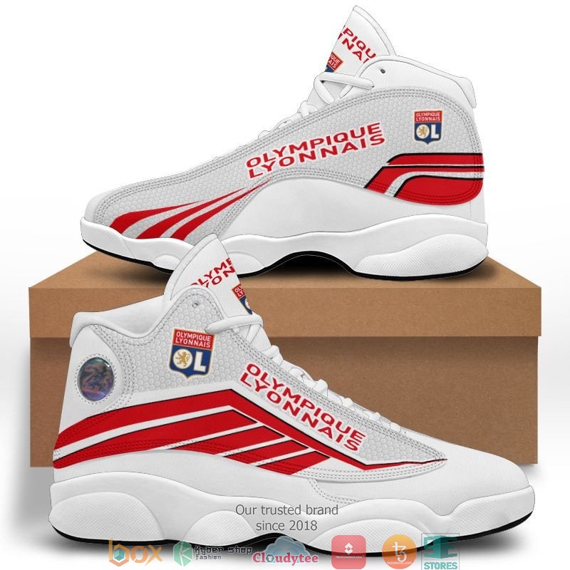 Olympique Lyonnais Air Jordan 13 Sneaker Shoes 3 Olympique Lyonnais Air Jordan 13 Sneaker Shoes 1 2