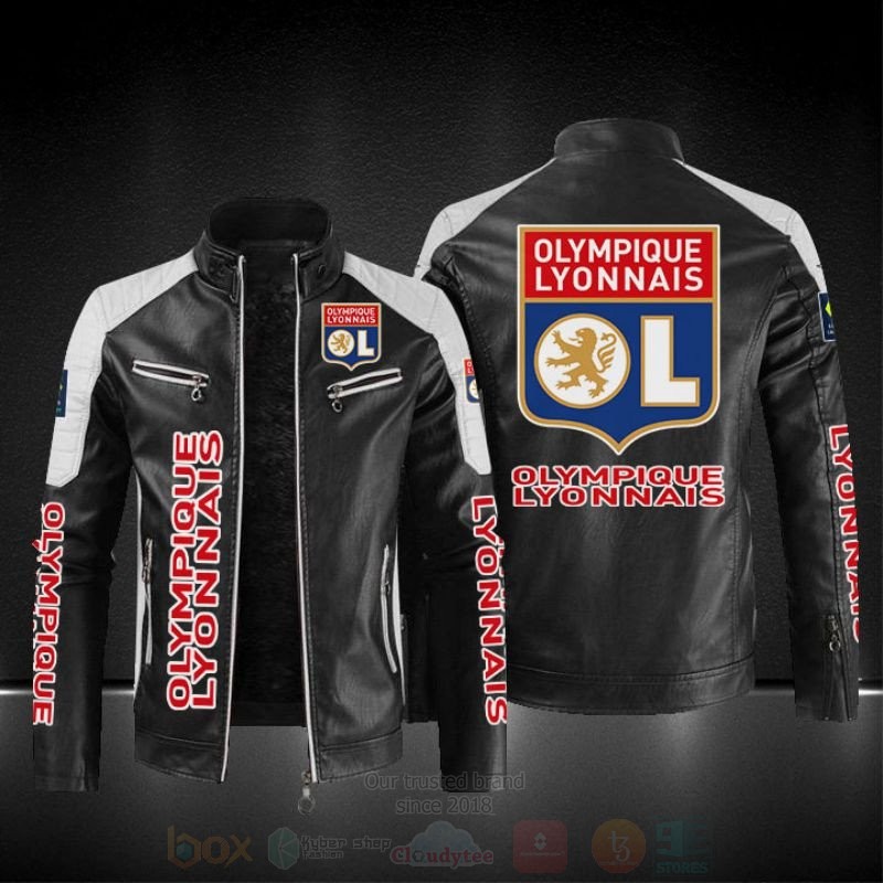 Olympique Lyonnais Leather Jacket
