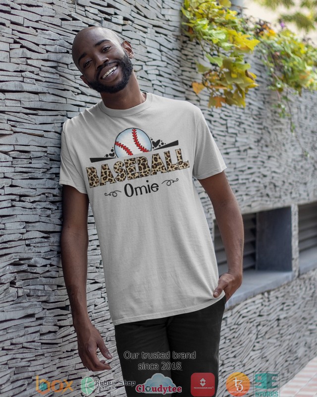 Omie Baseball leopard pattern 2d shirt, hoodie 3 Omie Baseball leopard pattern 2d shirt hoodie 1 2