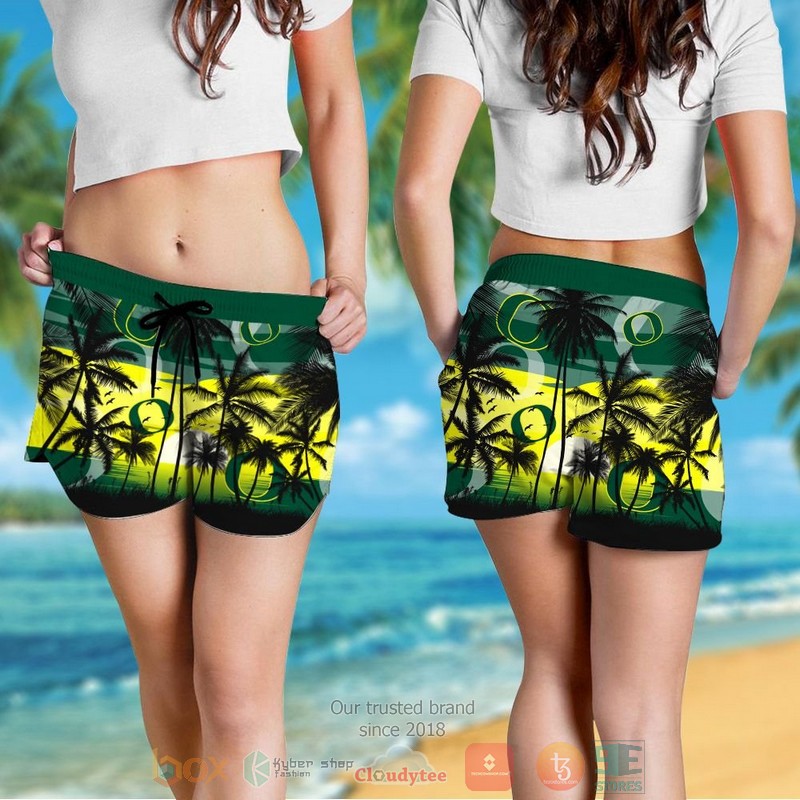 HOT Oregon Ducks Tropical Hawaiian Shirt and shorts 4 Oregon Ducks Tropical Hawaiian Shirt and shorts 1 2 3