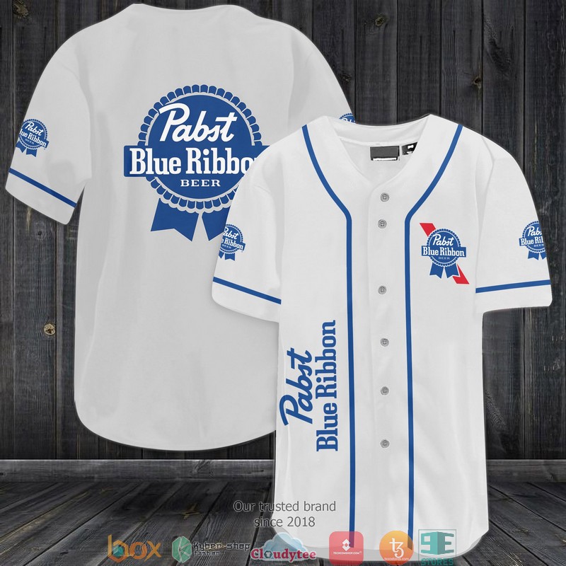 Pabst Blue Ribbon Baseball Jersey Shirt