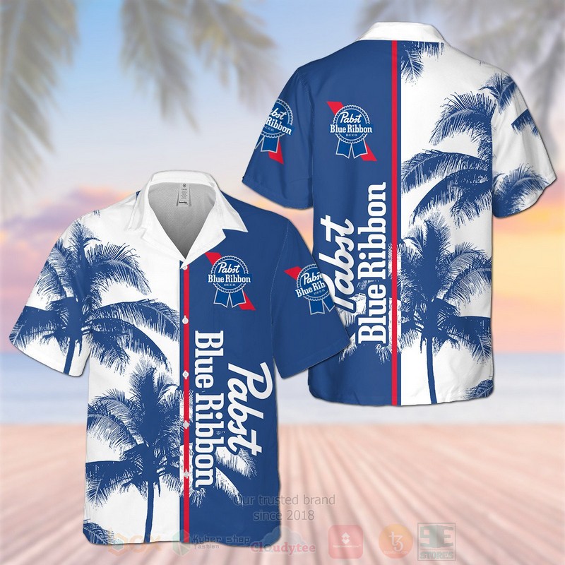 Pabst Blue ribbon Coconut Hawaiian Shirt