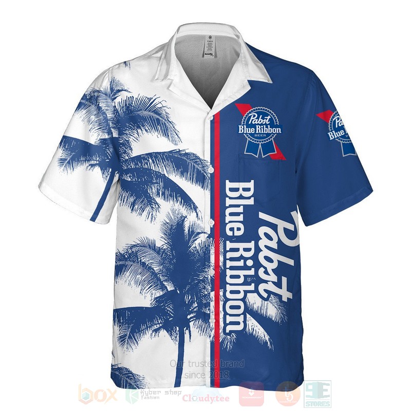 Pabst Blue ribbon Coconut Hawaiian Shirt 1