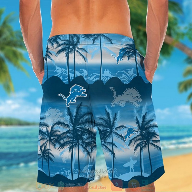 Palm tree Detroit Lions hawaii shirt shorts 1 2 3 4 5