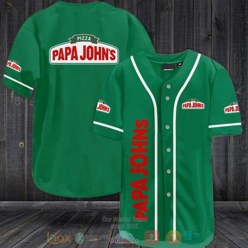 Papa Johns Pizza baseball jersey