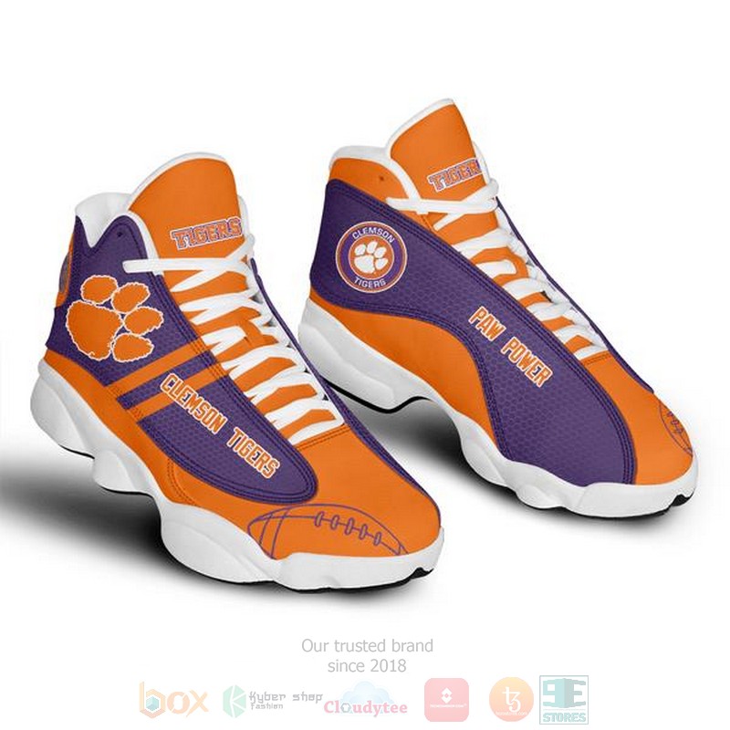 Paw Power Clemson Tigers NFL Air Jordan 13 shoes