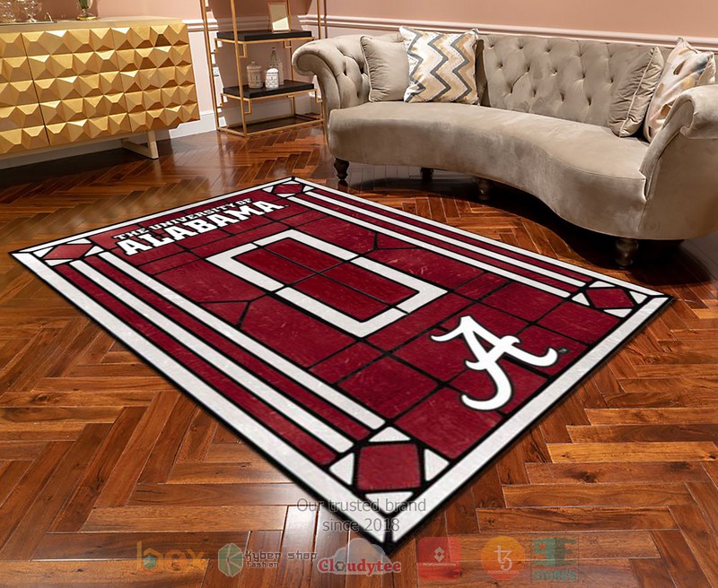 Personalized Alabama Crimson Tides custom Area Rug 1