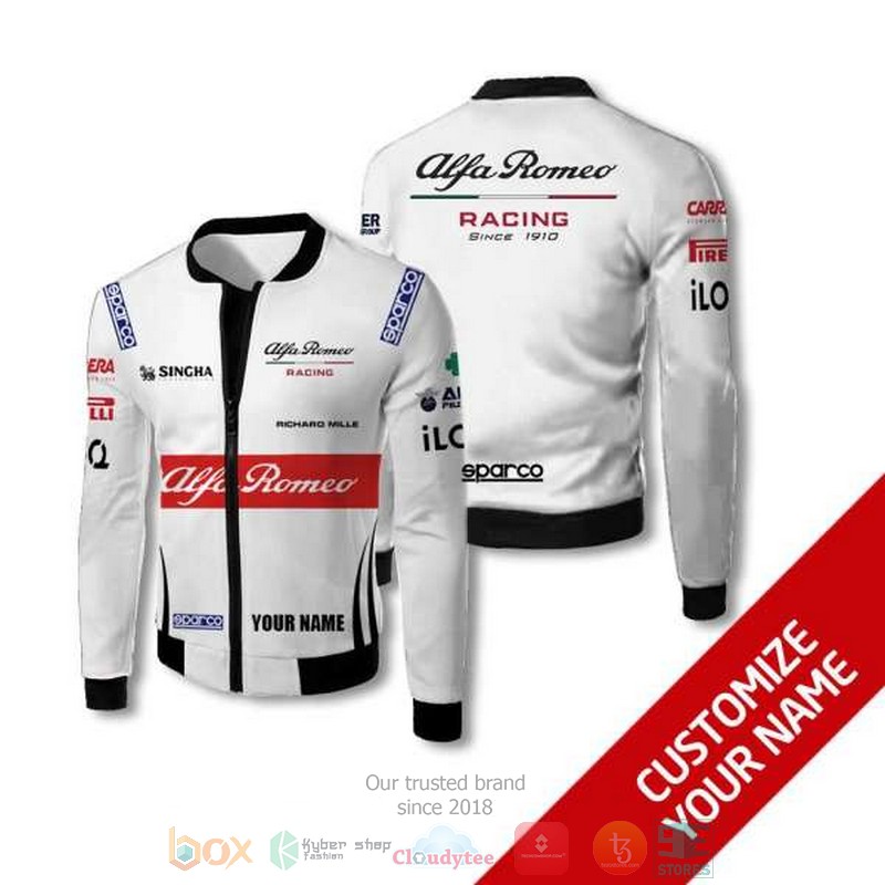Personalized Alfa Romeo Racing since 1910 custom bomber jacket