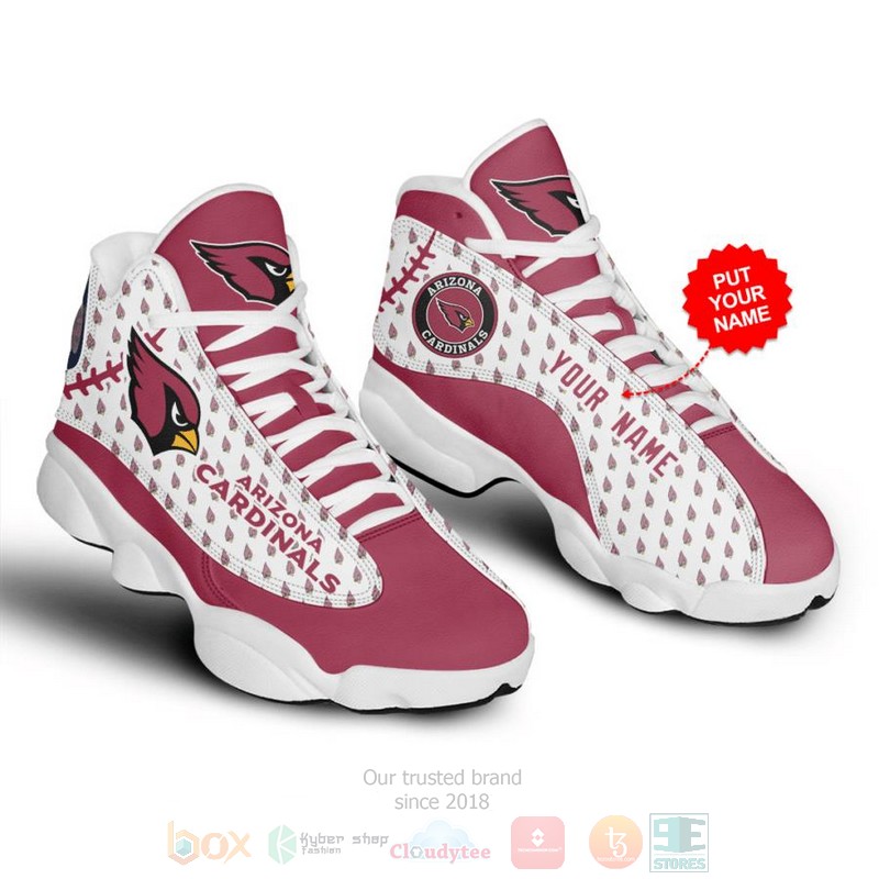 BEST Personalized Arizona Cardinals NFL Air Jordan 13 shoes sneakers 1 Personalized Arizona Cardinals NFL custom Air Jordan 13 shoes