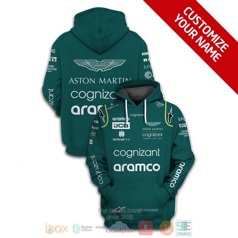 Personalized Aston Martin Aramco Cognizant custom 3D shirt hoodie