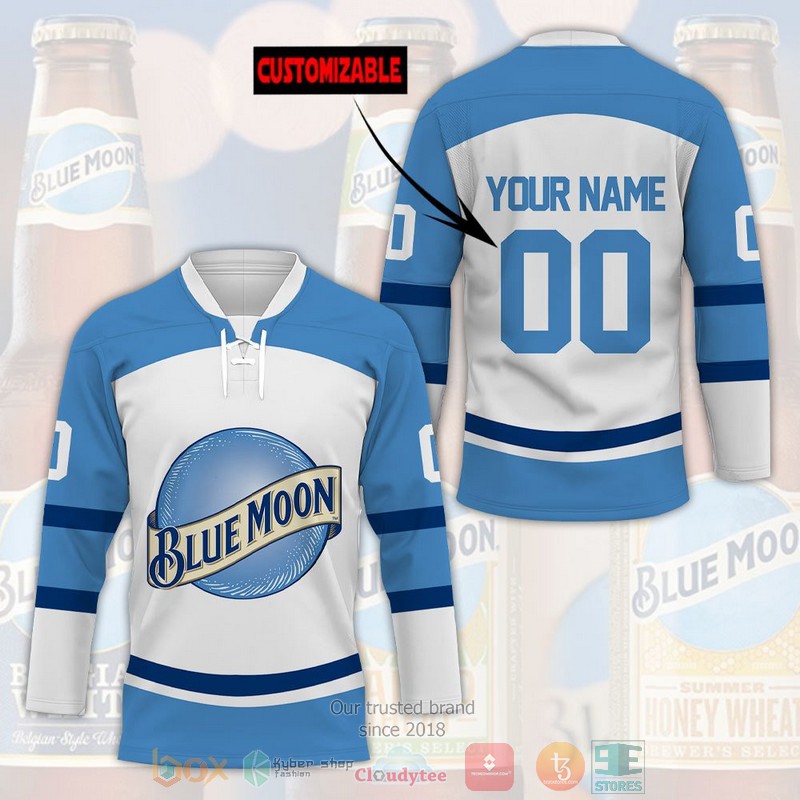 HOT Personalized Blue Moon custom Hockey Jersey 18 Personalized Blue Moon custom Hockey Jersey