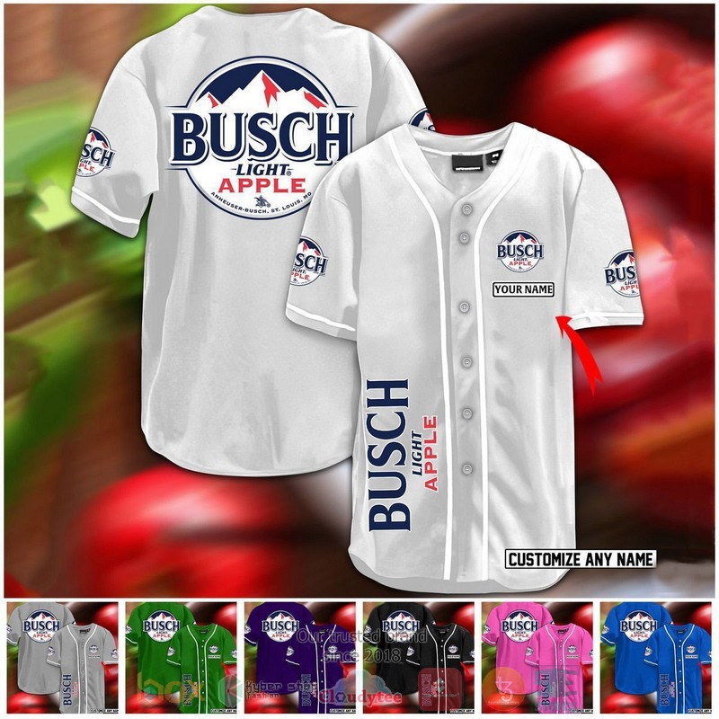 Personalized Busch Light Apple custom baseball jersey