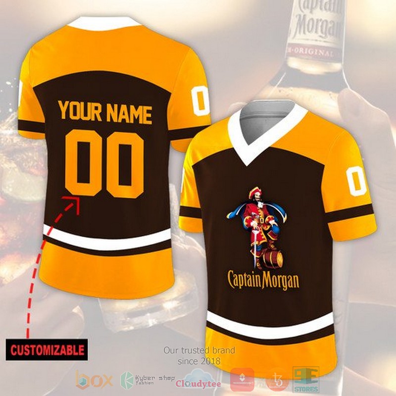 NEW Personalized Captain Morgan custom football jersey 6 Personalized Captain Morgan custom football jersey