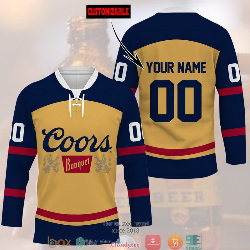 Personalized Coors Banquet Hockey Jersey Shirt 2 Personalized Coors Banquet Hockey Jersey Shirt