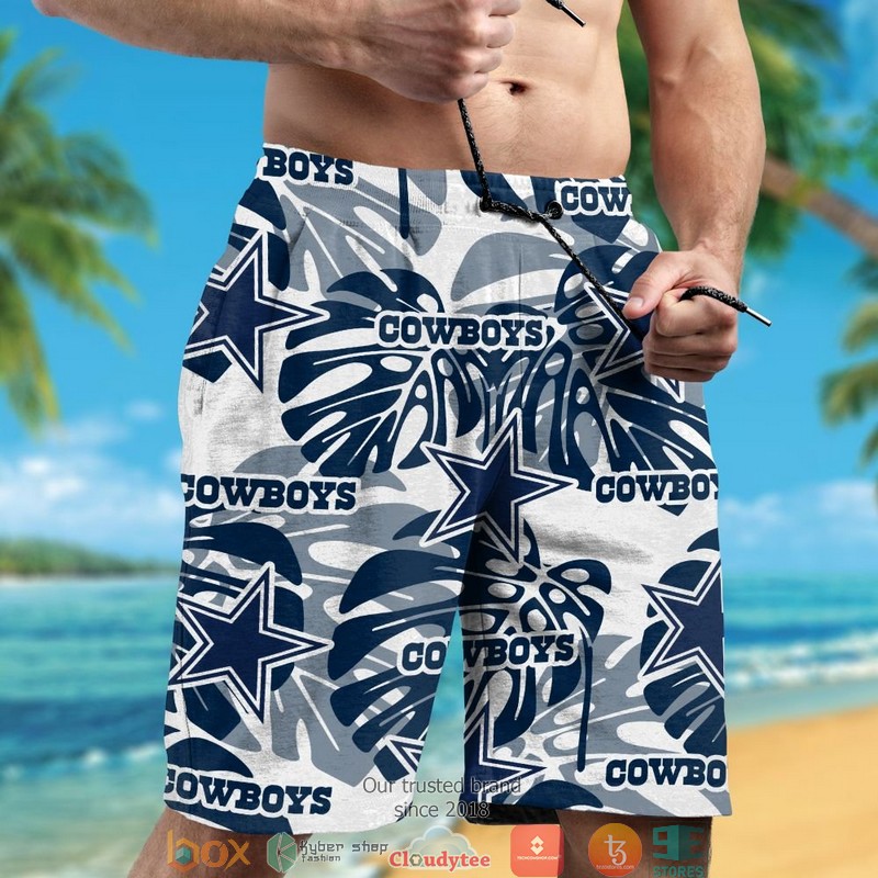 Personalized Dallas Cowboys Monstera deliciosa Hawaiian Shirt short 1 2 3 4