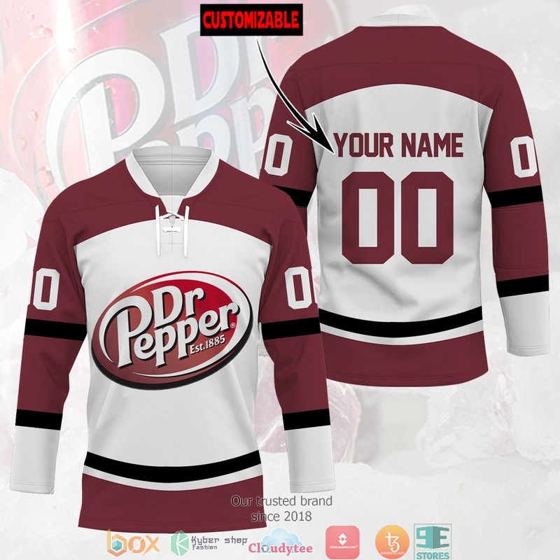 Personalized Dr Pepper Hockey Jersey Shirt 1 Personalized Dr Pepper Hockey Jersey Shirt