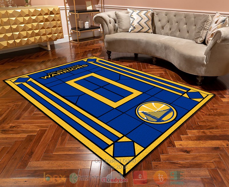 Personalized Golden State Warriors custom Area Rug 1