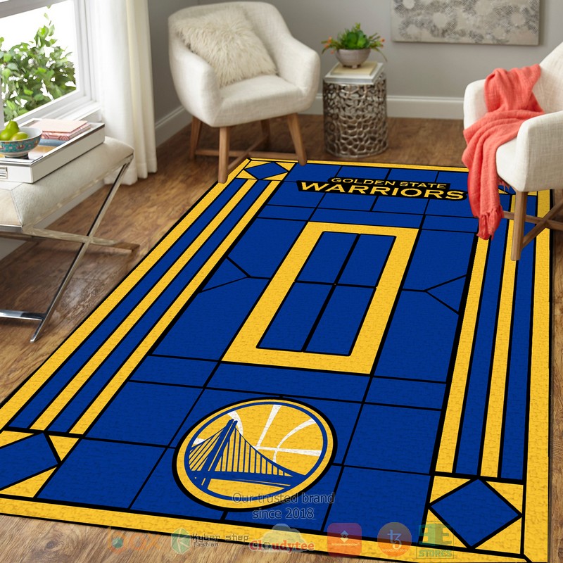 HOT Personalized Golden State Warriors custom Area Carpet 3 Personalized Golden State Warriors custom Area Rug 1 2