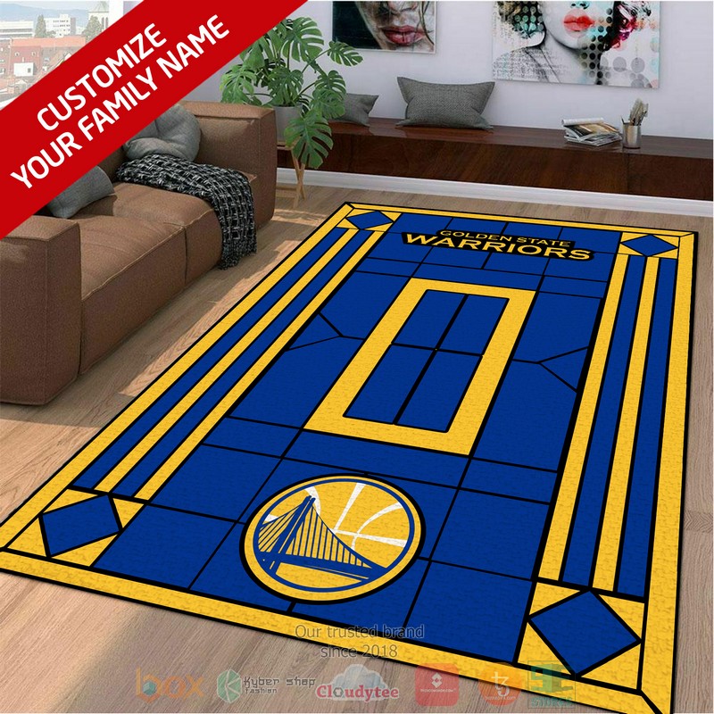 HOT Personalized Golden State Warriors custom Area Carpet 4 Personalized Golden State Warriors custom Area Rug 1 2 3