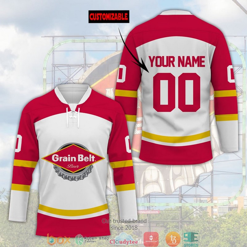 Personalized Grain Belt Beer Hockey Jersey Shirt 3 Personalized Grain Belt Beer Hockey Jersey Shirt