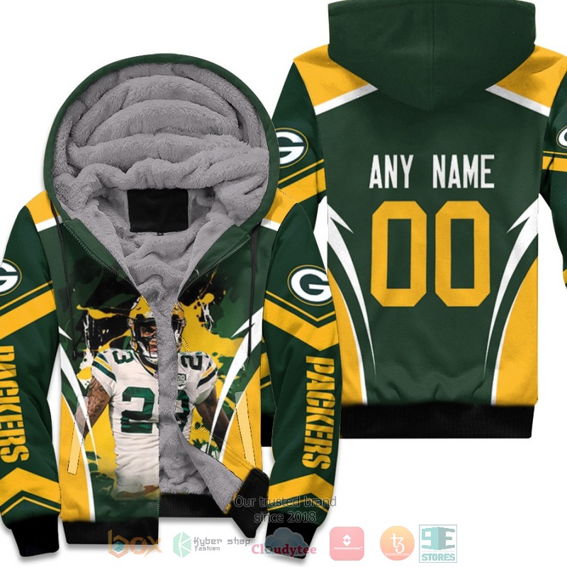 Personalized Green Bay Packers Jaire Alexander Green custom fleece hoodie