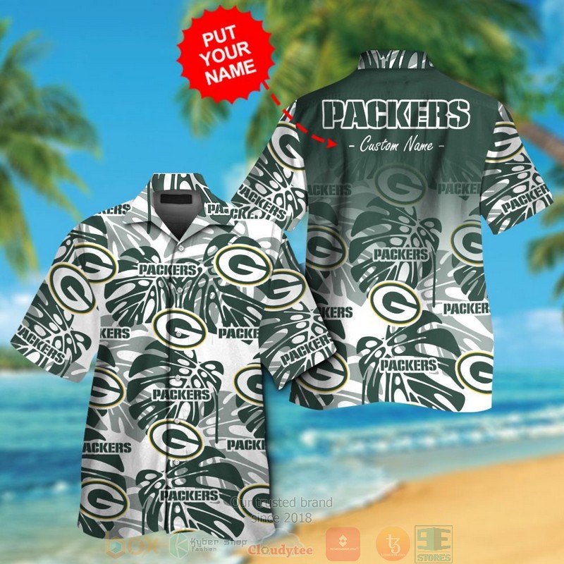 HOT Personalized Green Bay Packers tropical plants custom hawaiian shirt and shorts 13 Personalized Green Bay Packers tropical plants custom hawaiian shirt and shorts